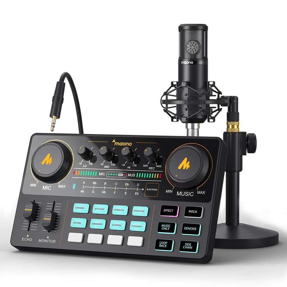 Amazon | MAONO オーディオミキサー オーディオインターフェース Mixer