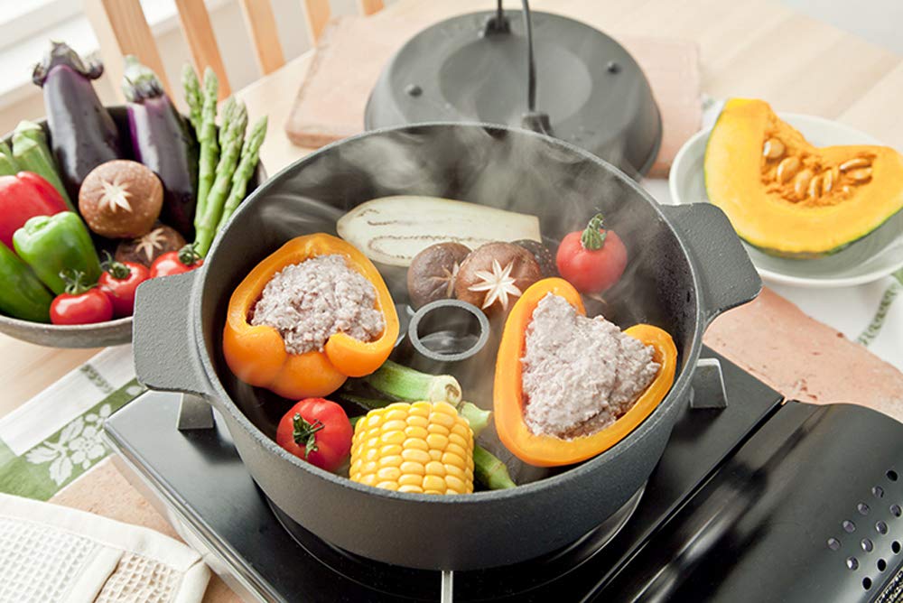 Amazon｜池永鉄工 石焼鍋 22cm IH対応 さつまいも 焼き芋 ブラック