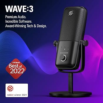 Elgato Wave:3 - Premium Studio Quality USB Condenser Microphone