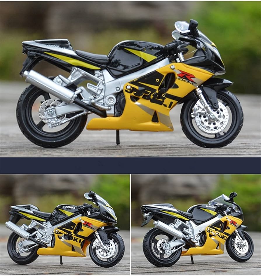 NJCORE Suzuki GSX-R600 1:18 Die-Cast Motorcycle Model Toy, Ages 3+