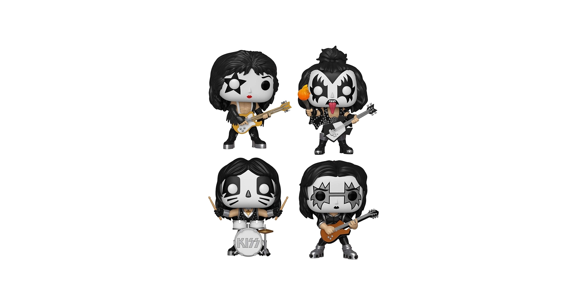 Amazon.com: FunKo Pop! Rocks: KISS Collectible Vinyl Figures, 3.75