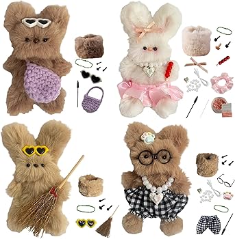 Amazon | 手芸モール モールドール 工作モール 犬 ウサギ匹 手芸キット