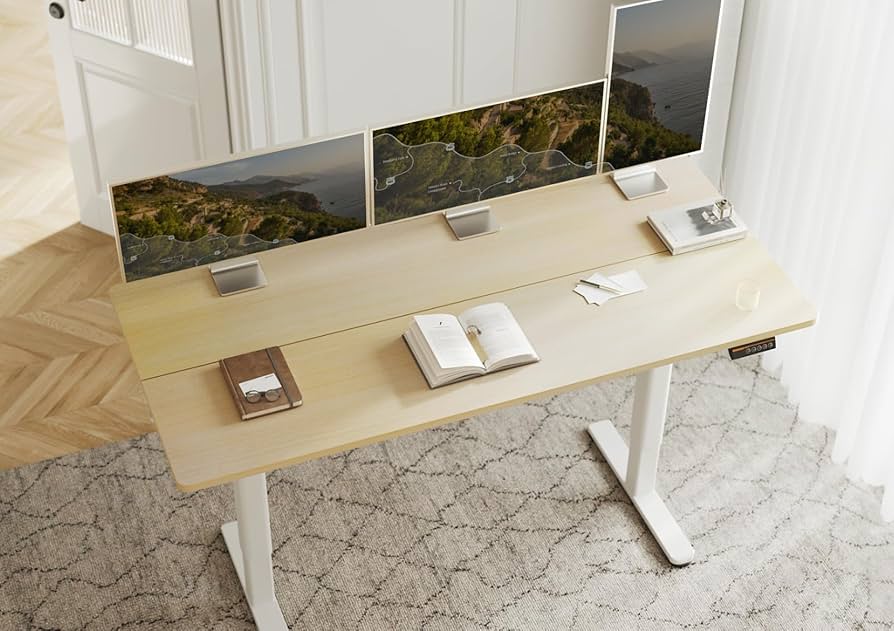 Amazon | Claiks 昇降デスク 初心者向け スタンディングデスク 電動