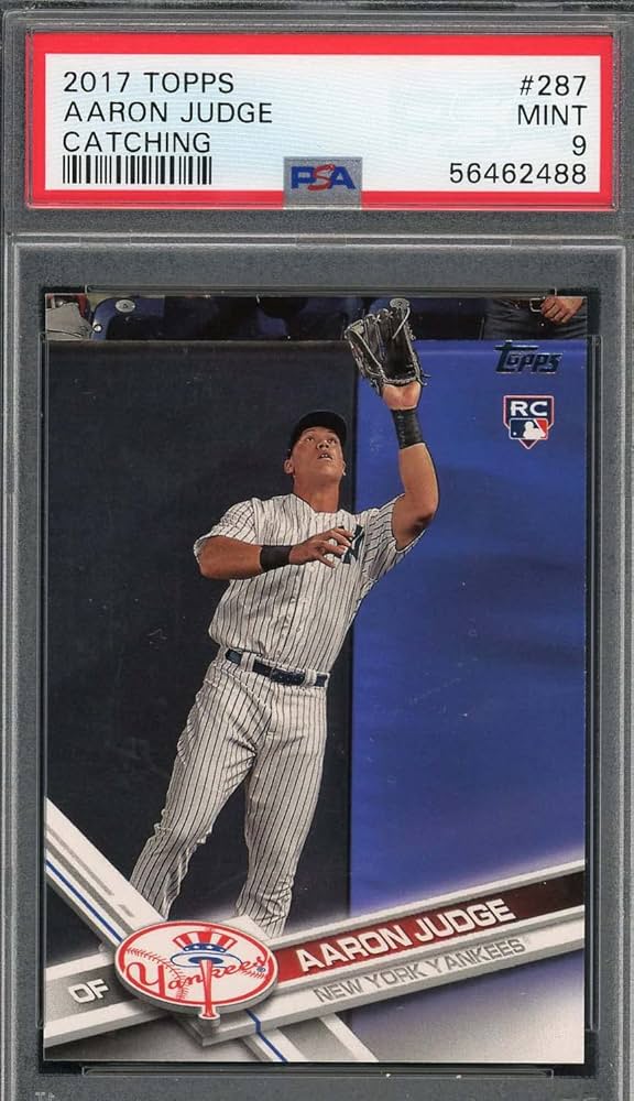 Amazon.com: Aaron Judge 2017 Topps Rookie Card RC #287 – PSA 9
