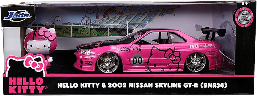 Amazon | Jada Toys 1/24 スカイライン R34 GT－R ハローキティ Nissan
