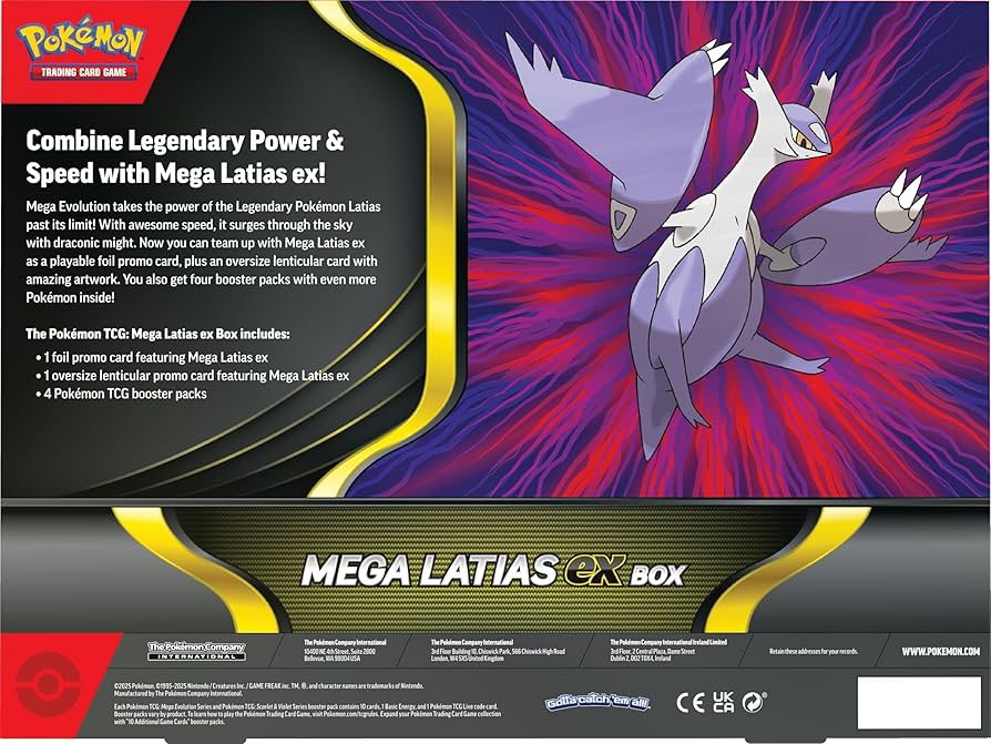 Amazon.com: Pokémon TCG: Mega Latias ex Box : Toys & Games