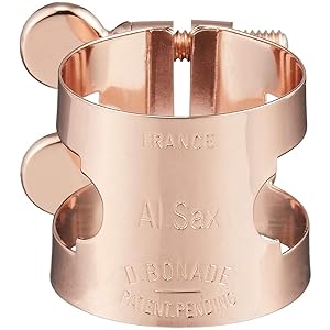 Amazon | ボナード アルトサクソフォン リガチャー 逆締め ピンク