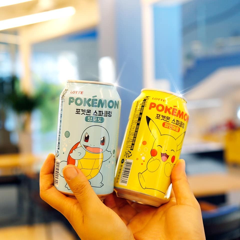 韓国のロッテ七星飲料が『ポケモンソーダ スパークリング』ピカチュウ