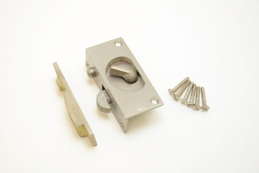 真鍮 引戸鎌錠 ホワイト 小 | 和金物 小澤金物店