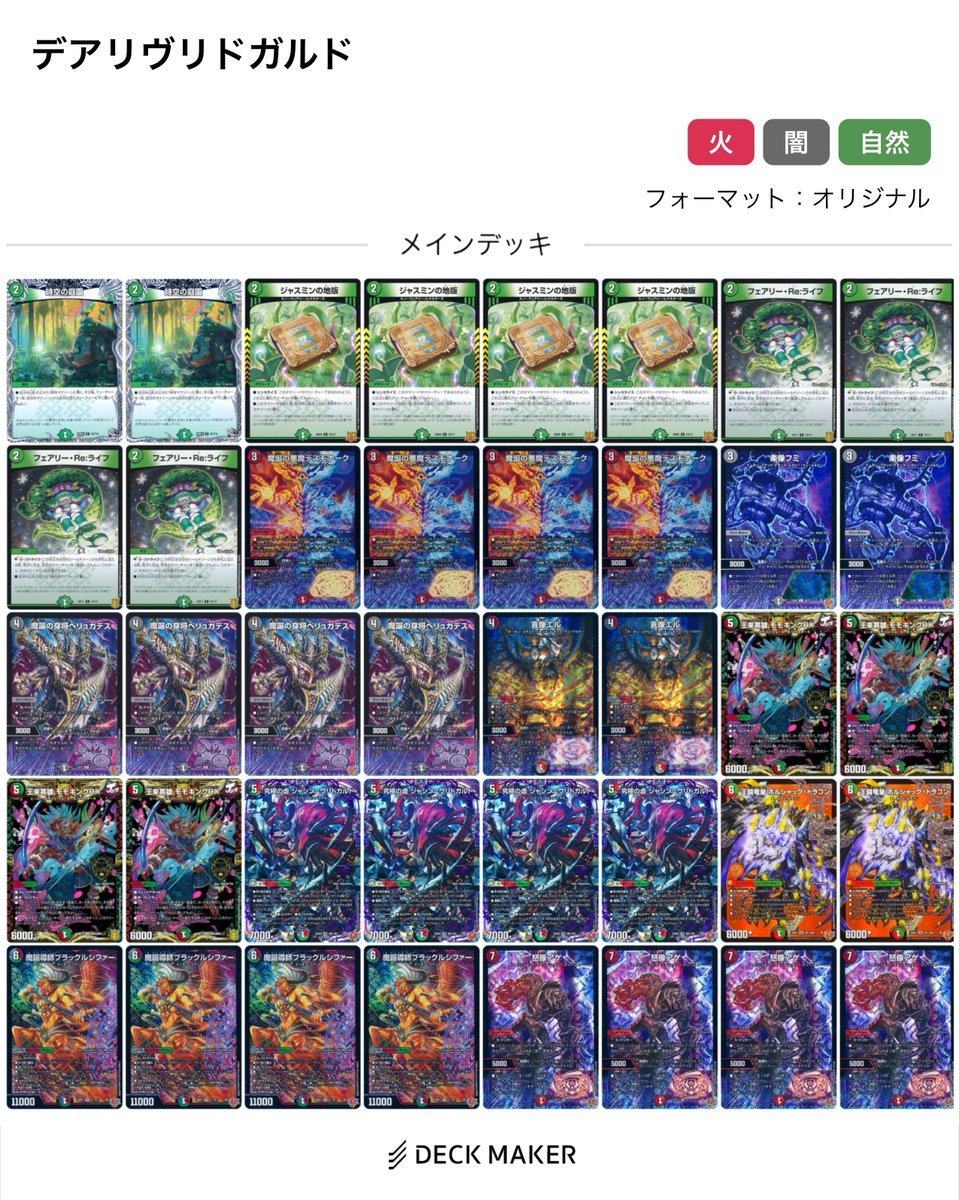 デアリヴリドガルド デッキ デュエマ