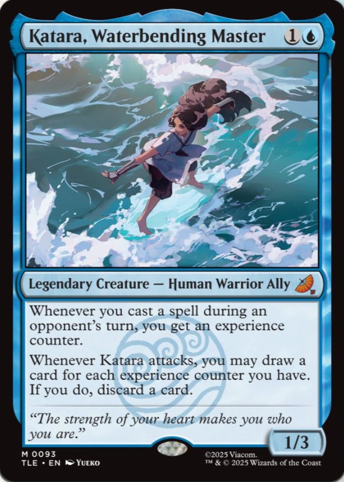 MTG x AVATAR・ジャンプスタート】 《水の技の達人、カタラ》