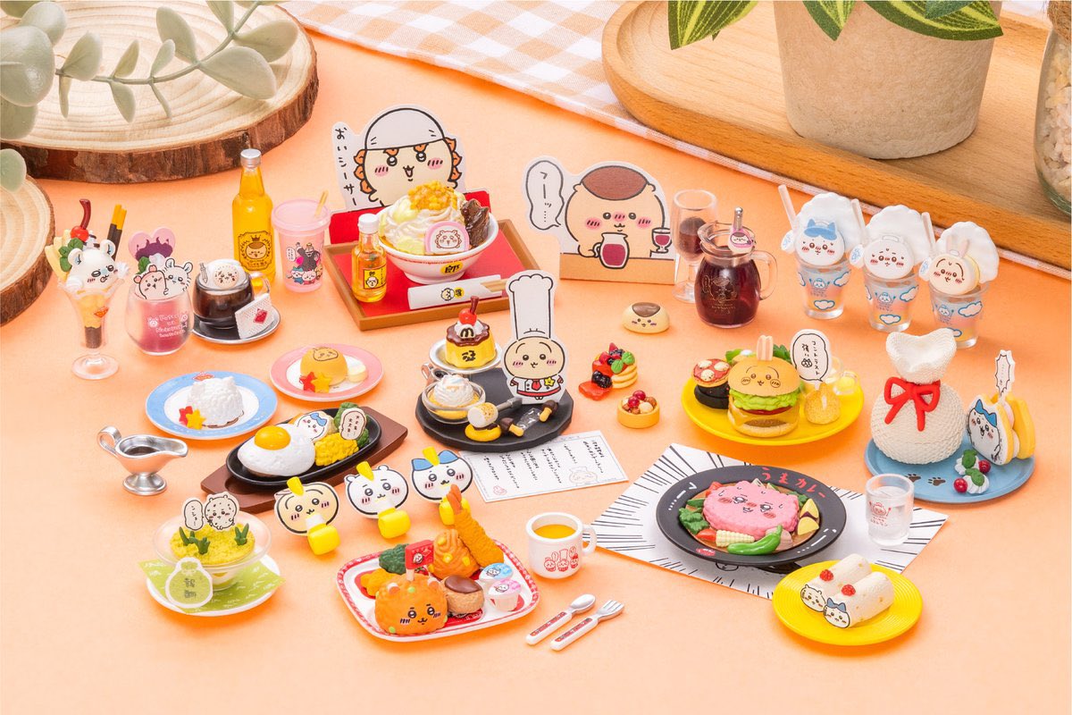🌟新商品🌟 ちいかわカフェ＆レストランのメニューがミニチュアに