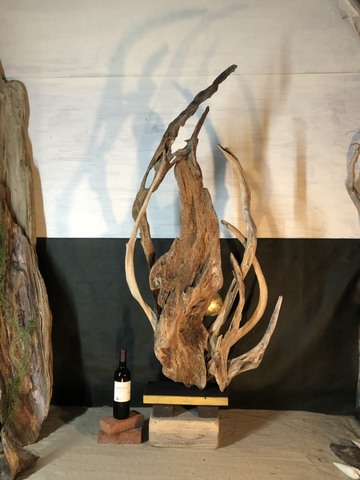 流木アート，流木オブジェ，流木ライト,流木ディスプレイ,流木ランプ