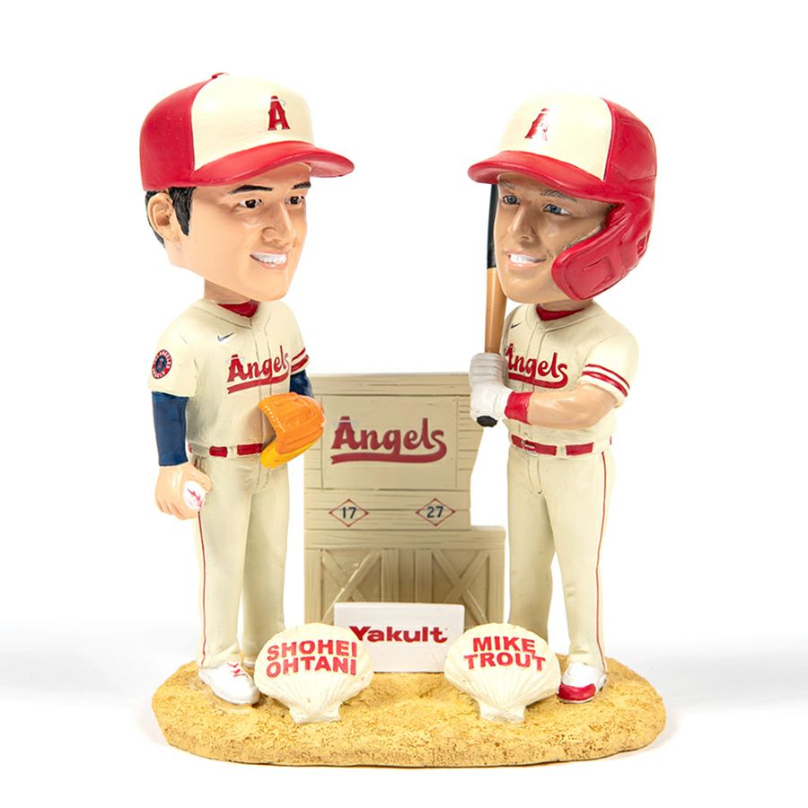 MLB 大谷翔平 ＆マイク・トラウト エンゼルス ボブルヘッド フィギュア