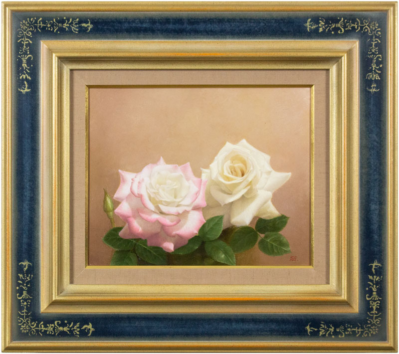 楽天市場】日野 皖 「 薔薇 」 油絵 油彩画 F10 ( 10号 ) : 内田画廊