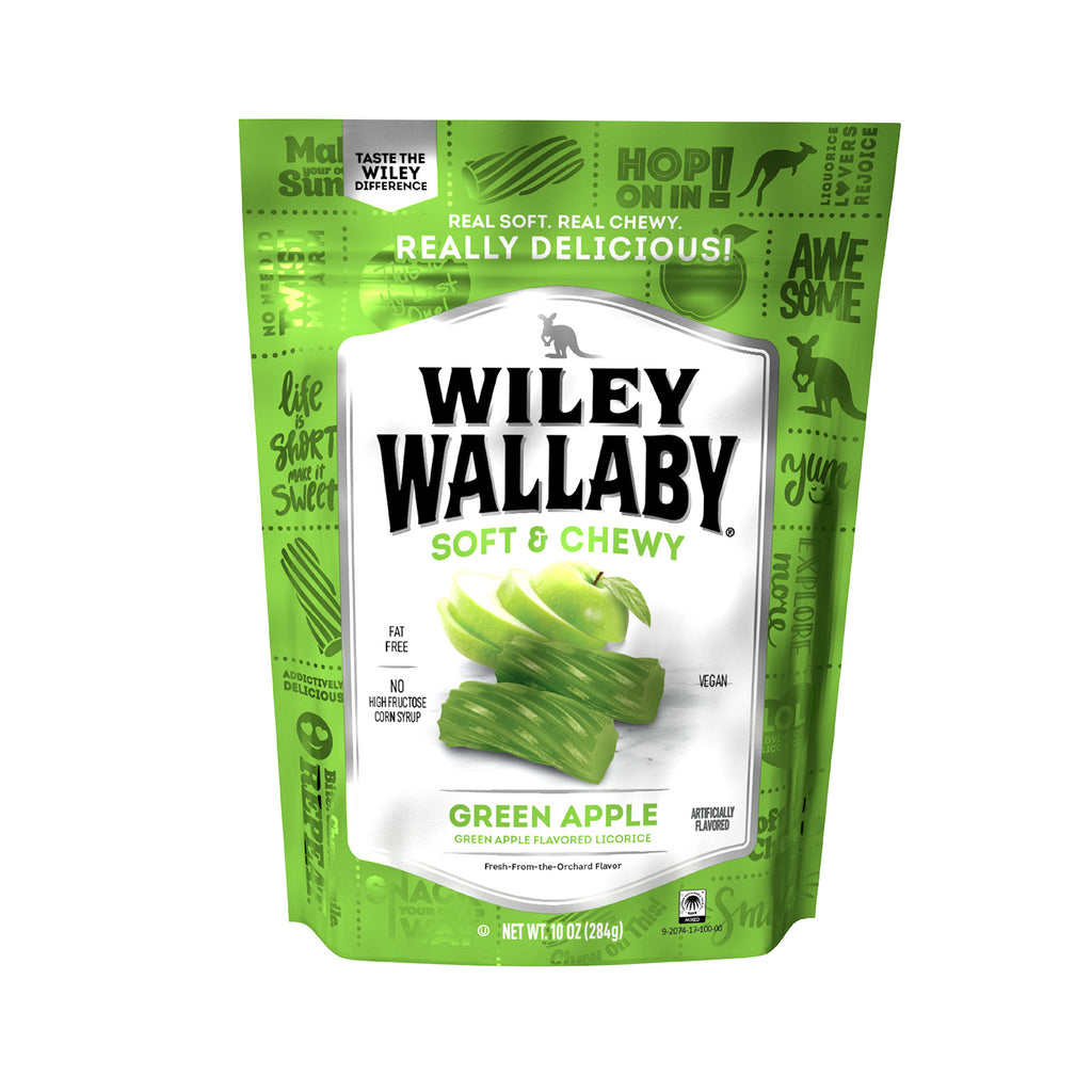 Wiley Wallaby Green Apple Licorice | Shop Wiley Wallaby