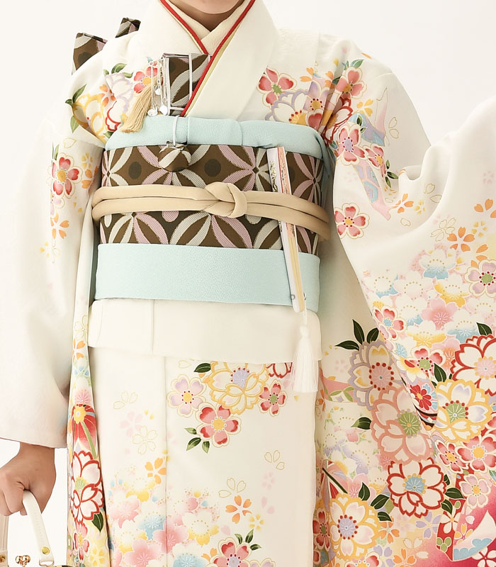 七五三 着物 7歳 女の子 着物フルセット 花うさぎ ブランド HN-3 まり