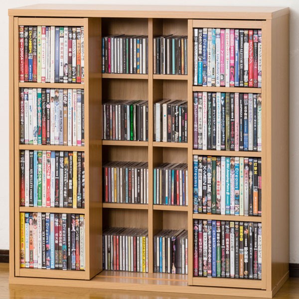 DVD CD スライド 収納 ラック 棚 : 収納家具本舗 - 通販 - Yahoo