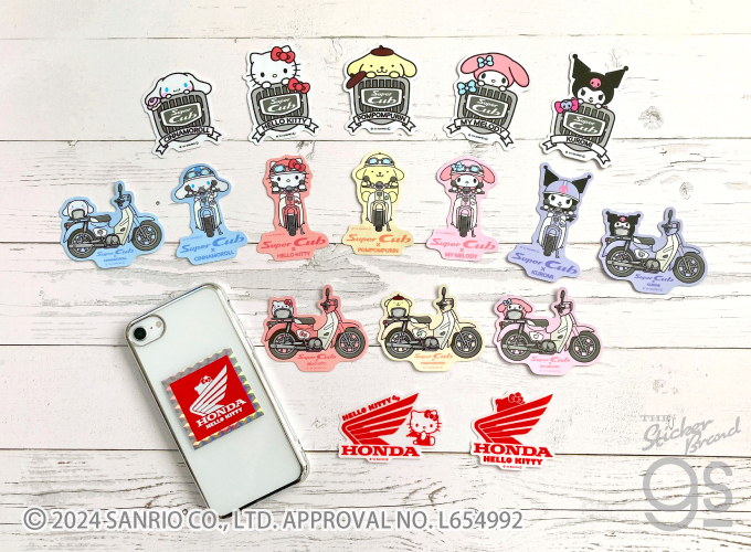 Super Cub×サンリオキャラクターズ ステッカー ハローキティ03