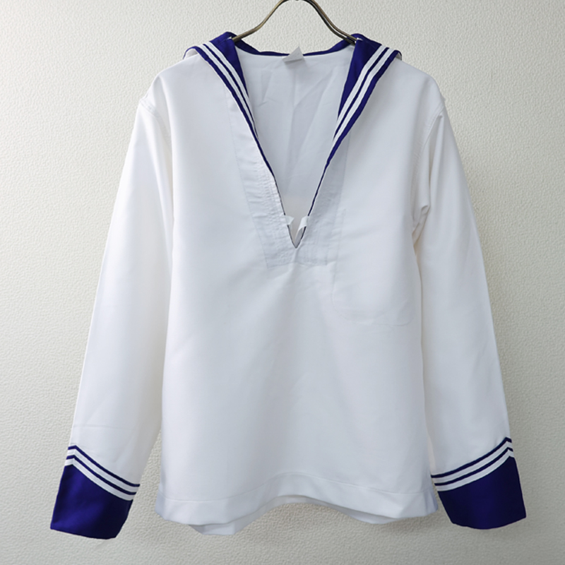 イタリア軍.海軍夏用セーラー服[ホワイト&ブルー]《実物・新品(未使用