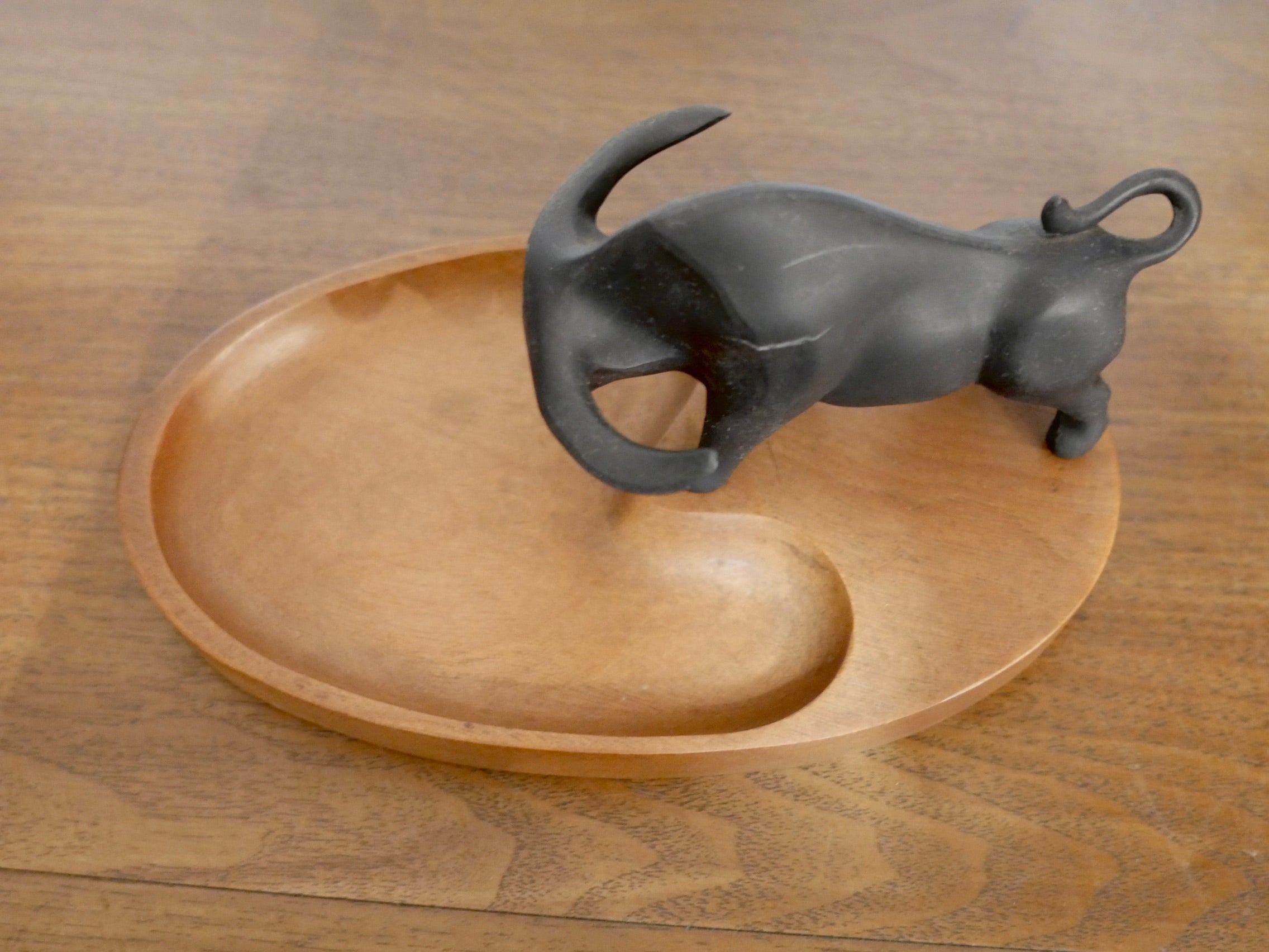 南部鉄器 【ルームフレンド】牛のトレイ 馬場忠寛 60年代 ヴィンテージ