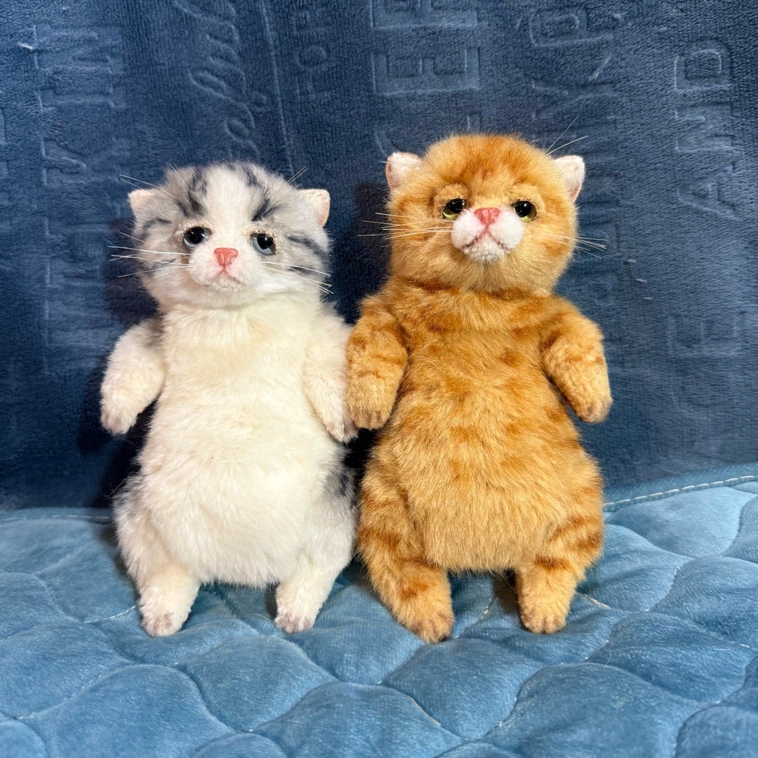 赤ちゃん仔猫2体完成✌️ 』 | マサ の 宅急便（動物造形作家）