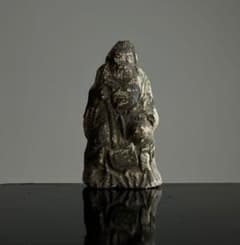 古い木こり神 土人形 江戸後期〜幕末頃 約7㎝】仙人護符像山岳民間信仰