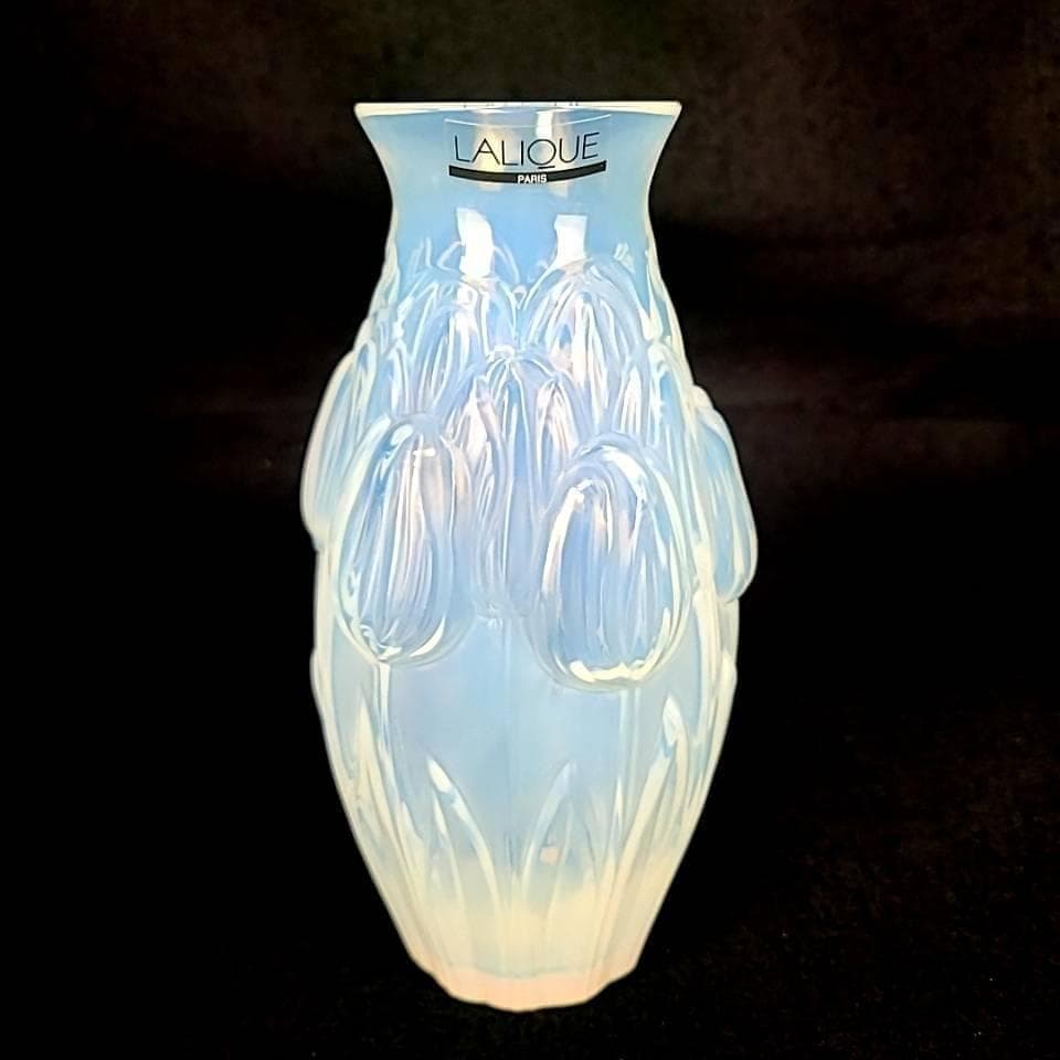 △美品△ラリック チューリップ 花瓶 オパルセント 箱つき 4 - メルカリ
