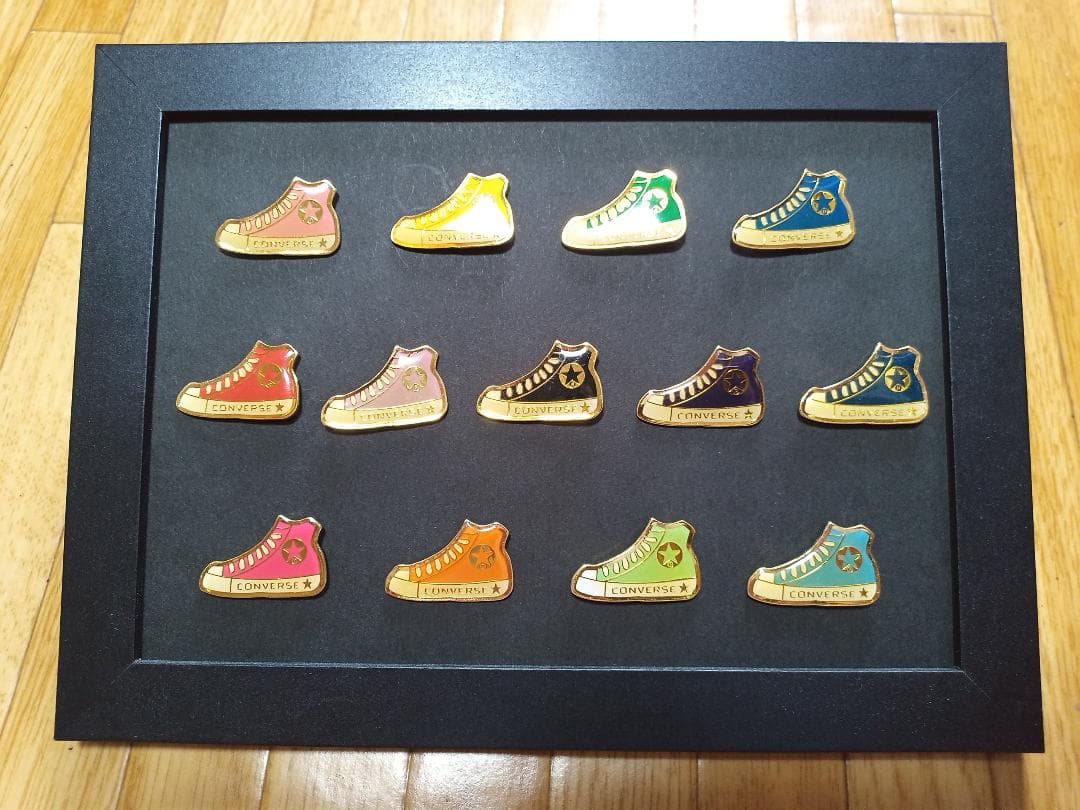 【非売品】13個セット converse オールスター ピンバッジ コンバース ALL STAR コンバース スニーカー オールスター スタッズパッチ Z HI