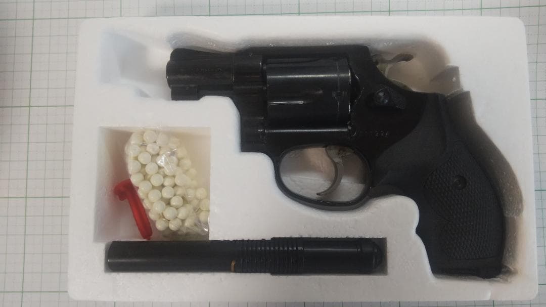 タナカ　S&W M37エアーウェイト　ジュピターフィニッシュ（訳アリ品） タナカ ガスガン S&W M37 Airweight 2インチ “J-Police” スチール