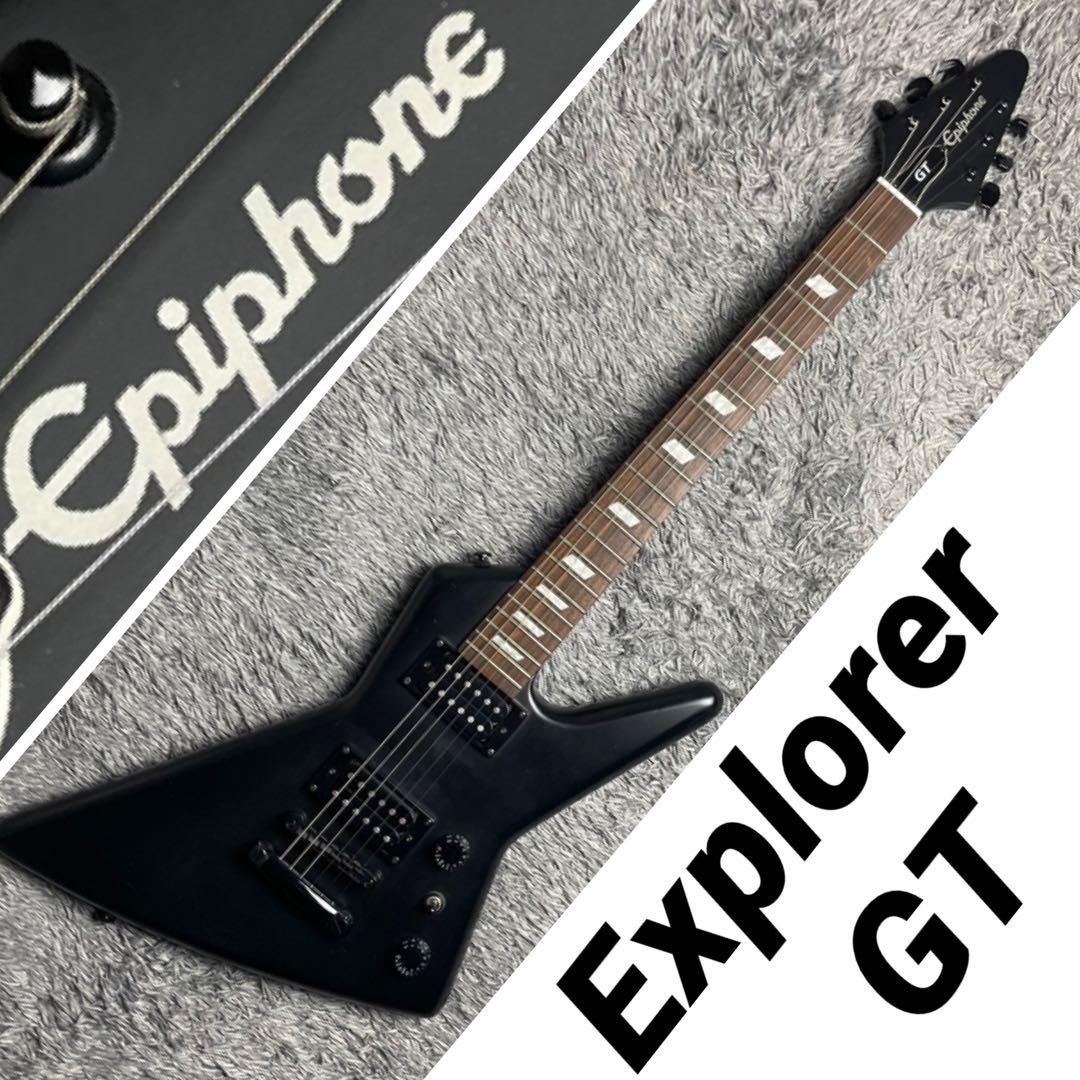 ギター Epiphone Explorer GT Epiphone Explorer GT Transparent Ebony 2013 – Chicago Music Exchange