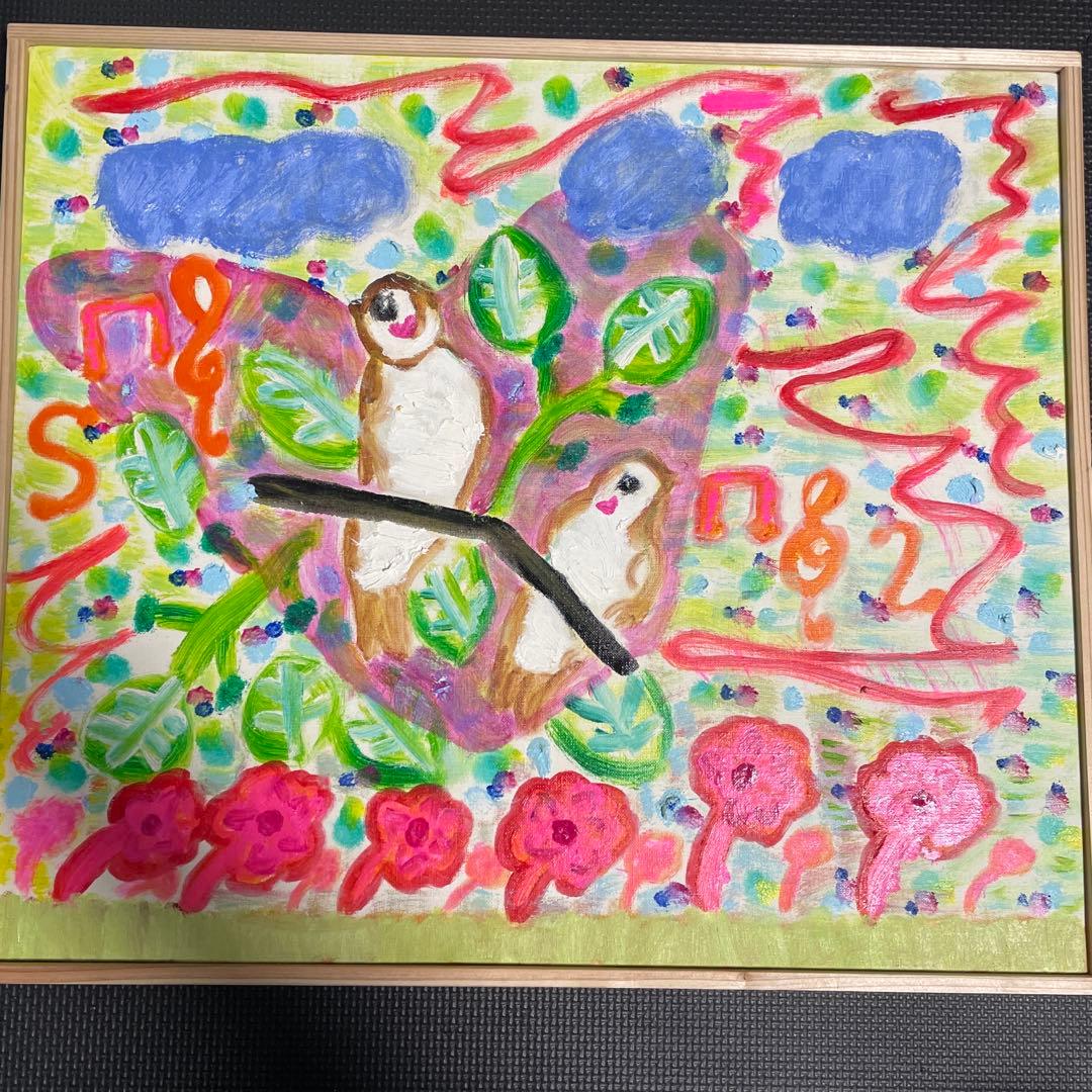 油絵　オリジナル作品 スペイン オリジナル油絵鳥の絵装飾部屋 ArtLolitaRos - Pinkoi