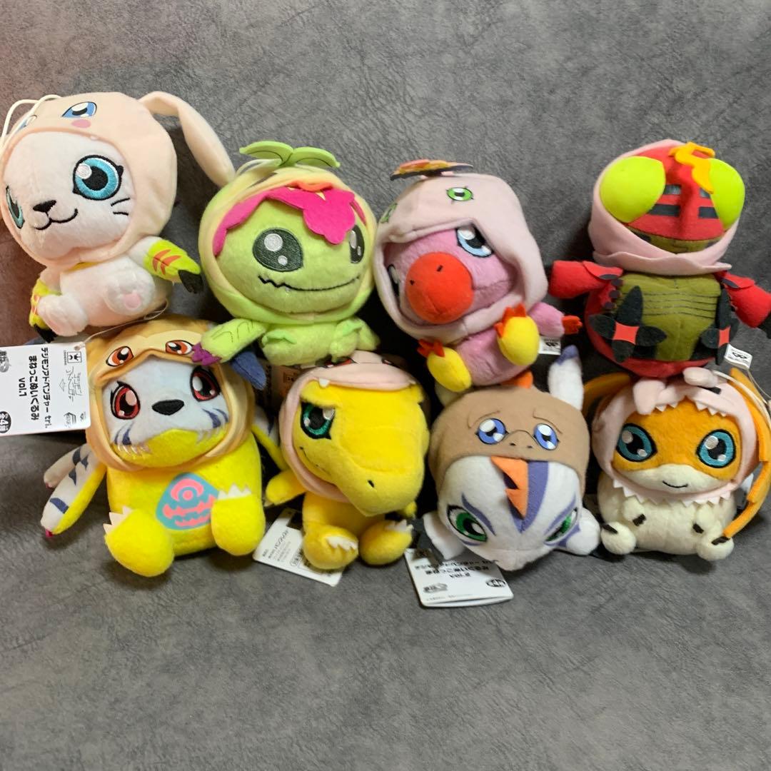 レア　デジモンアドベンチャーtri. まねっこぬいぐるみvol1.2コンプリート デジモンアドベンチャー tri まねっこぬいぐるみ vol.1・2 3種 - メルカリ