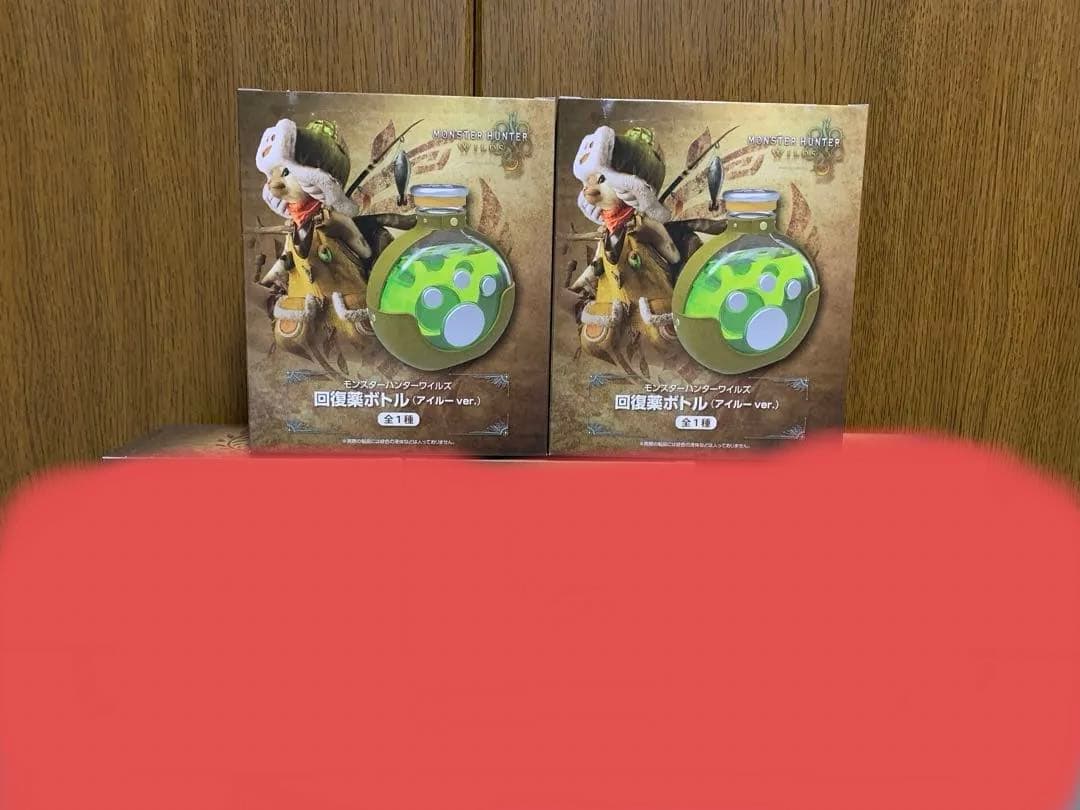 モンスターハンターワイルズ 回復薬ボトル(アイルーver.)5個セット モンスターハンターワイルズ』より、ハンターとオトモアイルーが愛用