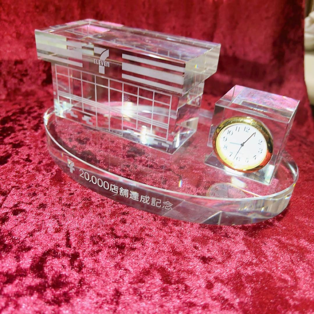 クリスタル 置き時計 セブンイレブン20000店舗達成記念 - メルカリ