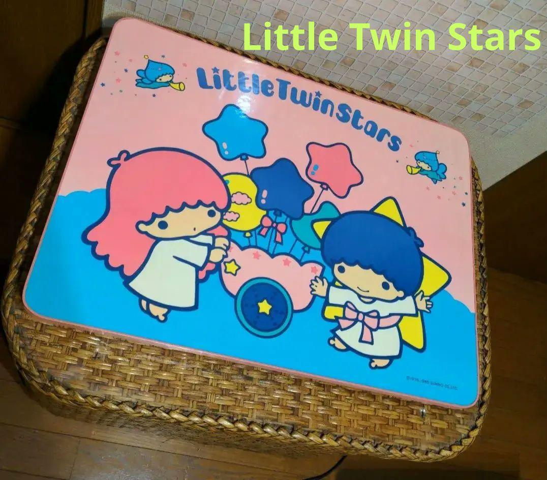 美品　キキララ　リトルツインスターズ　折りたたみテーブル　机　昭和レトロ　当時物 美品 キキララ リトルツインスターズ 折りたたみテーブル 机 昭和