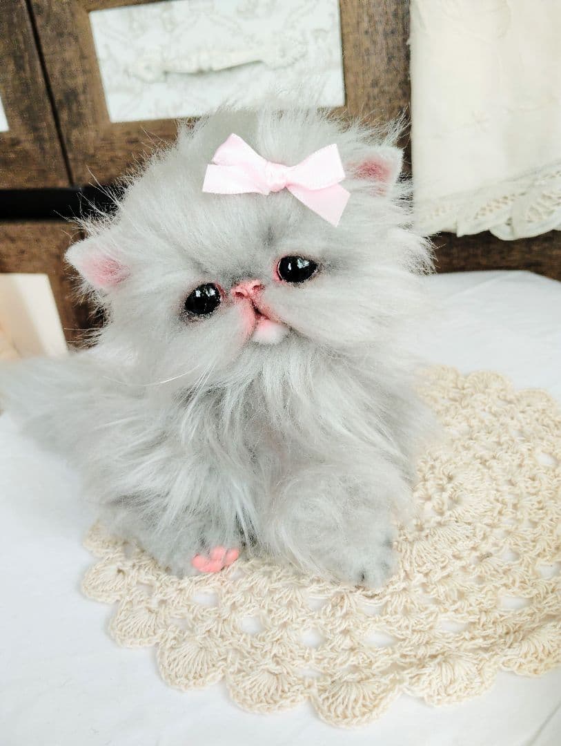 エキゾチックロングヘア♡子猫のリンちゃん♡アートドール♡ぬいぐるみ♡ エキゾチックロングヘア♡子猫のリンちゃん♡アートドール♡ぬいぐるみ