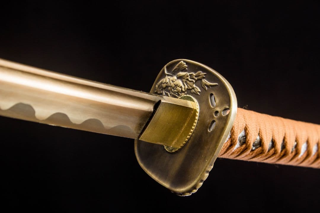 5046-武具 刀装具 日本刀 模造刀 居合刀 武士道 武蔵 鑑賞用 手鍛造打