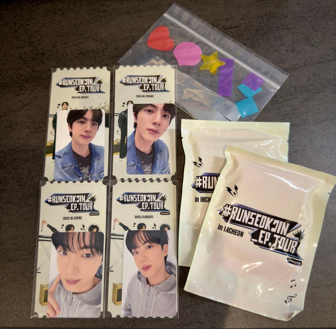 #RUNSEOKJIN_EP.TOUR コヤン&仁川ARMYZONE特典トレカ Seokjin's special gift and ARMY zone gift at #RUNSEOKJIN_EP_TOUR