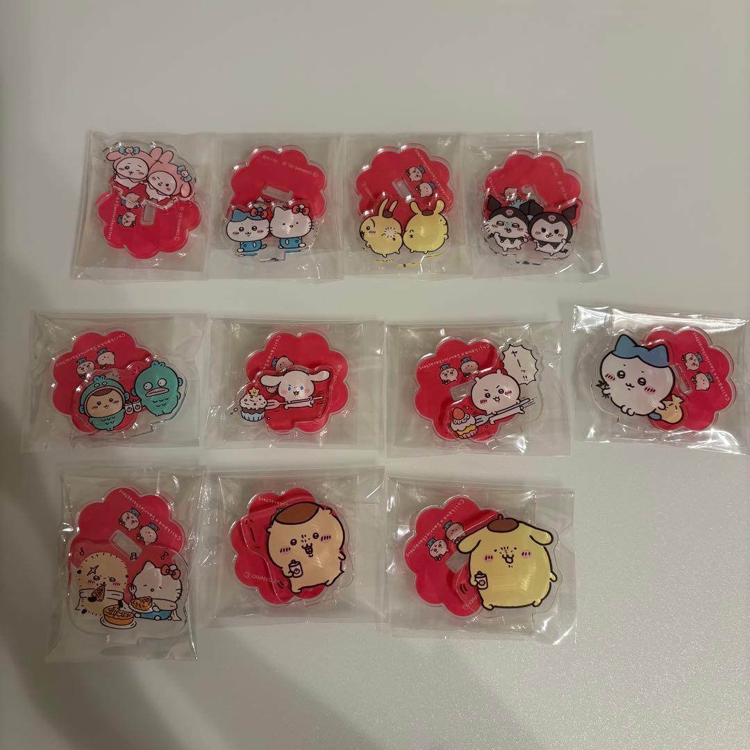ちいかわ サンリオ アクリルスタンド 11点セット ちいかわワクワクゆうえんち／ 🌟会場限定🌟 ・アクリルスタンド・缶