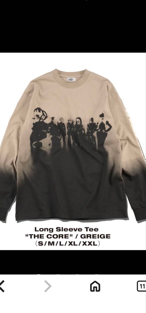 新品　未使用 XG THE CORE ロングスリーブT GREIGE Mサイズ XG THE CORE GREIGE ロングスリーブTシャツ Lサイズ - メルカリ