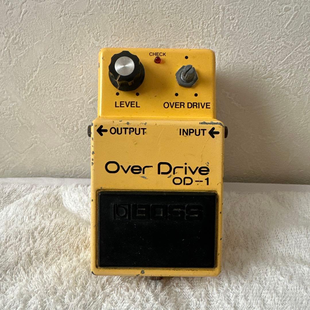 1月限定値下げ!! BOSS Over Drive OD-1 銀ネジ 日本製 BOSS OD-1 OverDrive 初期 NEC μPC4741C 銀ネジ オーバードライブ
