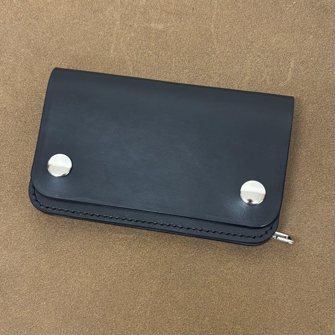 ホースバット　トラッカーウォレット　ミドル　黒　2層　COMIPEL ミドル トラッカーウォレット / Middle Tracker Wallet < Maryam