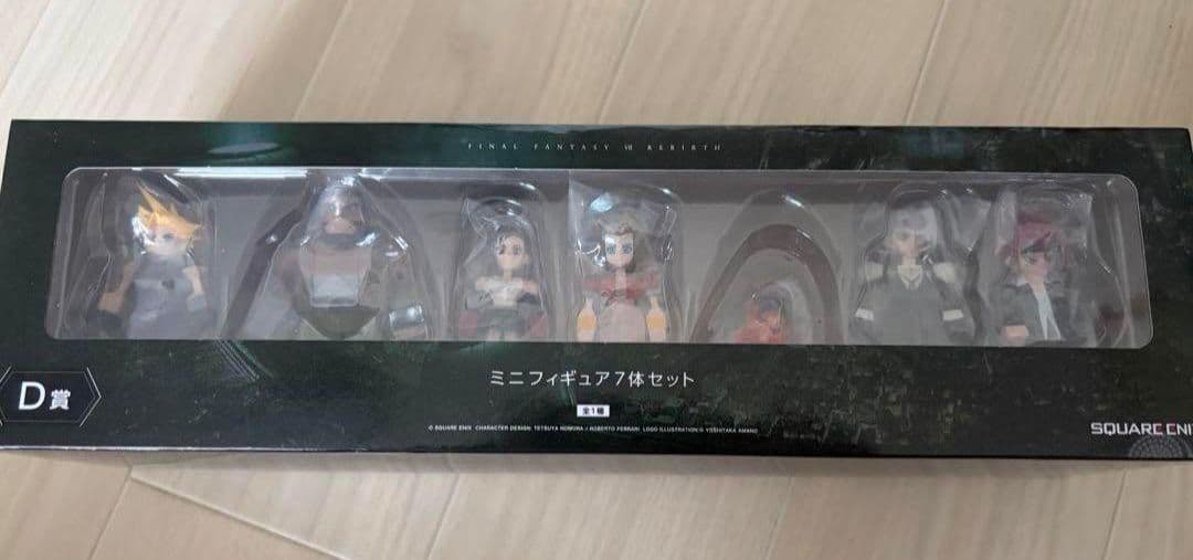 ファイナルファンタジー7 一番くじ　D賞　ミニフィギュア7体セット Amazon | FINAL FANTAS Y Ⅶ REBIRTH 発売記念くじ D賞 ミニフィギュア