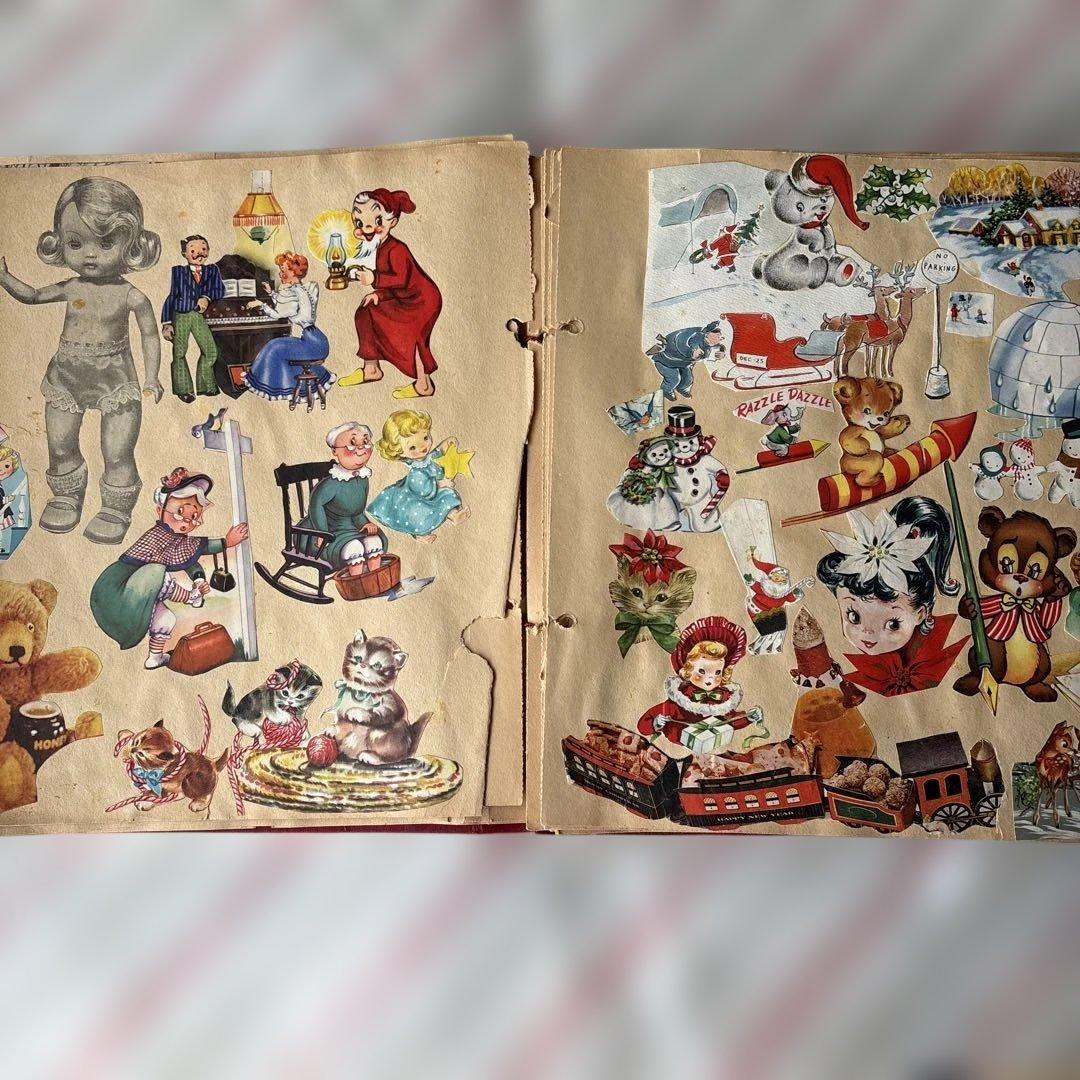 アメリカ　スクラップブック　ジャンクジャーナルレトロな紙もの　1960〜70年代 アメリカ スクラップブック ジャンクジャーナルレトロな紙もの 1960