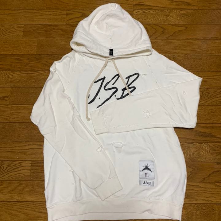 j.s.b.パーカー 白Mサイズ ヤギと大悟 めぇパーカー（白）