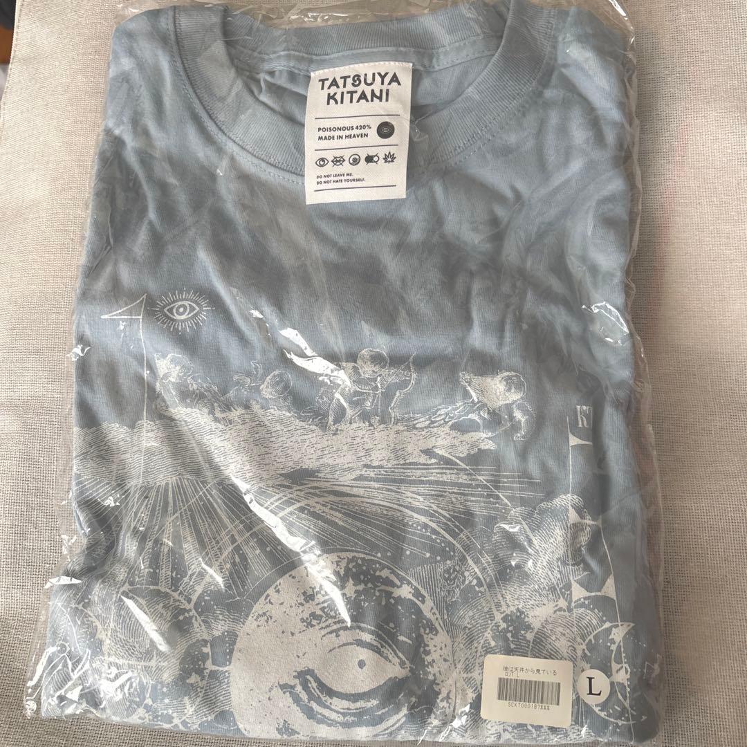 キタニタツヤ　武道館　彼は天井から見ている　Tシャツ　L 👁️NEW GOODS👁️ 彼は天井から見ている Tシャツ ビジュアルが