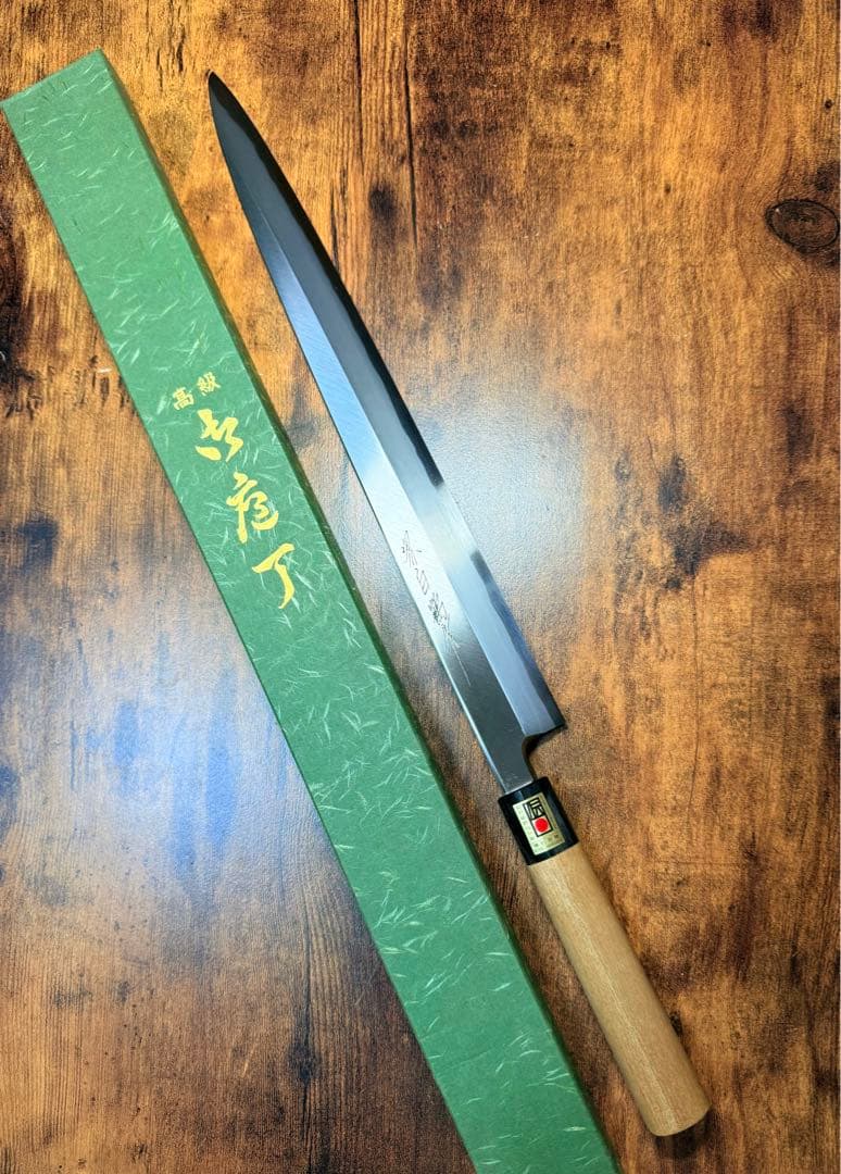 【堺打刃物】刺身　柳刃　白ニ鋼　包丁　　尺三寸　水牛角柄 Amazon | 堺製プロ仕様 魄刃 Hakuba 本霞白二鋼 柳刃包丁9寸 270mm