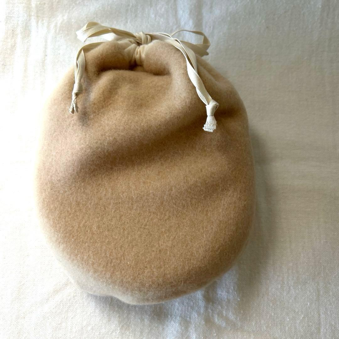 銅製湯たんぽ ベージュ収納袋付き 和雑貨 四季彩堂 オンラインショップ / 純銅 ミニ湯たんぽ (袋付)