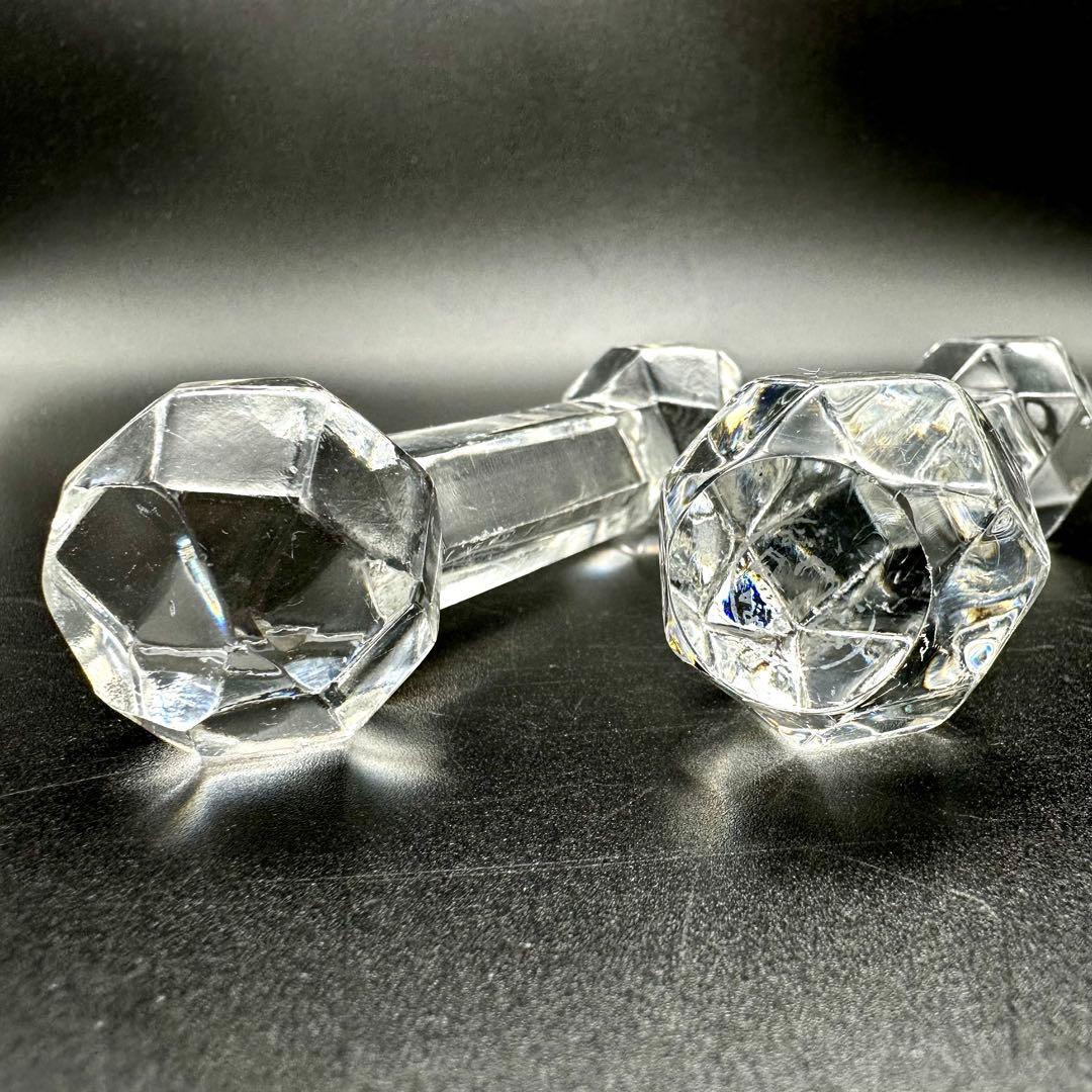 Baccarat オールドバカラ カトラリーレスト ディアマン505 2個 輝くオールドバカラ ディアマンカレの可愛いボンボニエール【1900年頃